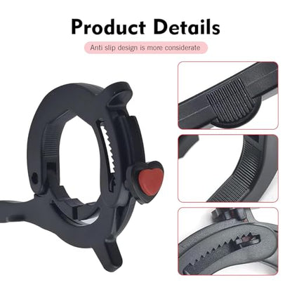 1PC Motorcycle Throttle Cruise Control, Waterproof & Heat-resistant Throttle Lock Clip Assist, Easy Clamp-on Installation, Universal for Most Motorcycles, Scooters, ATVs (Black)