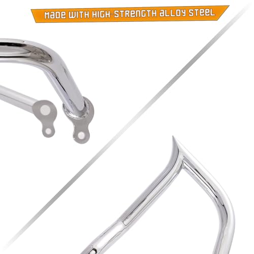 Kinglemc Crash Bar Engine Guard Highway Bar for Harley Davidson Road King Street Glide Electra Glide 14-2025 (Chrome) - color: Chrome, size: 2014-2025 Touring Models except Road Glide/CVO
