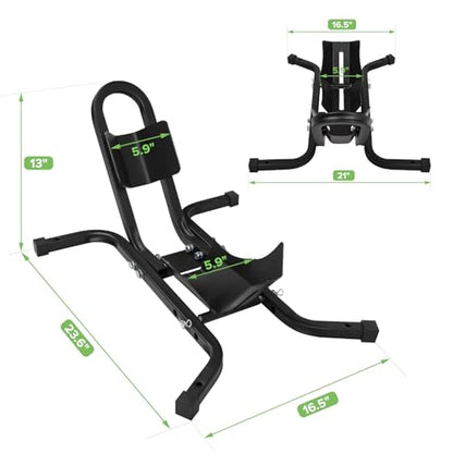 Motorcycle Front Tire Chock, 1500 lbs Heavy Duty Wheel Stand, Black Motorbike Front Chock for 17"-21" Wheels, High-Grade Steel Trailer Stand - size: 1500lbs for 17"-21" Wheels