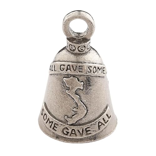 Guardian Bell Vietnam Vets Good Luck Bell w/Keyring & Black Velvet Gift Bag | Motorcycle Bell | Lead-Free Pewter | Good Luck Gift to Friends & Family | Bike Bell | Made in USA - color: Vietnam Vets