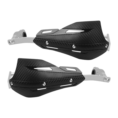 CHIFUN Handguard for 7/8" 22mm and 1 1/8" 28mm Motorcycle Handlebar Brake Lever Protection Hand Guard CNC Aluminum Compatible with ATV Motorbike Motocross Supermoto Racing Dirt Pit Bike - color: Black