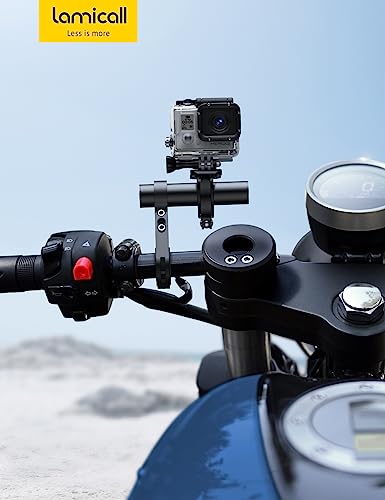 Lamicall Bike Handlebar Extender - [4" Long] Aluminum Alloy Handlebar Extension for Bicycle and Motorcycle, with Single Mounting Clamp Bracket, Fit Handlebars with Diameter of 0.875" to 1.34" - size: 4" Long