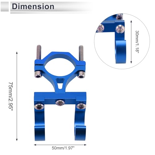 Motoforti Universal Motorcycle Hanging Hook Arc Motorcycle Helmet Luggage Bag Holder Hanger for Scooters Bicycles Aluminum Alloy Blue 1Set Hexagon Wrench Screw Washer