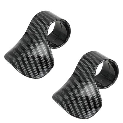 2 PCS Motorcycle Cruise Control, Throttle Mounted Motorcycle Cruise Assist Handrest Wrist Hand Control Grips Accelerator Assist Universal for Most Motorcycles, Scooters (Carbon Fiber Black)