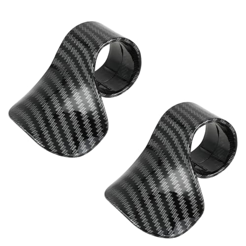 2 PCS Motorcycle Cruise Control, Throttle Mounted Motorcycle Cruise Assist Handrest Wrist Hand Control Grips Accelerator Assist Universal for Most Motorcycles, Scooters (Carbon Fiber Black)