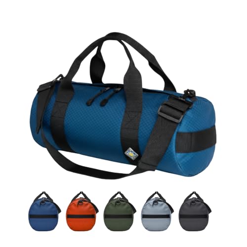 14L Compact Duffel Bag, Heavy-Duty Gear Bag, 1050D Tuff Cloth, Diamond Ripstop, Reinforced Stitching - Blue (08" x 18") - color: Pacific Blue, size: 08" x 18" (14 Liters)