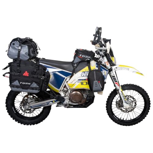 TUSK Sidekick Tank Saddle Bags Semi-Rigid Shell Tank Bags ADV Off-Road On-Road Motorcycle Camping Touring Tank Pannier Storage