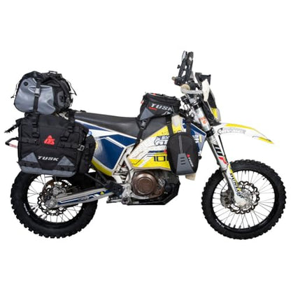TUSK Sidekick Tank Saddle Bags Semi-Rigid Shell Tank Bags ADV Off-Road On-Road Motorcycle Camping Touring Tank Pannier Storage