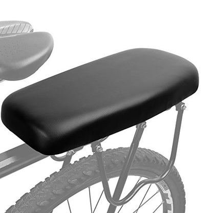 TOPCABIN Bicycle Manned Cushion Mountain Bike Back Shelf Seat Cushion Manned Comfortable Saddle Children Back Seat - color: Black