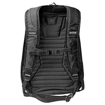 OGIO 123008.36 No Drag Mach 1 Motorcycle Backpack - Stealth Black, 19"H x 12.5"W x 6.5"D