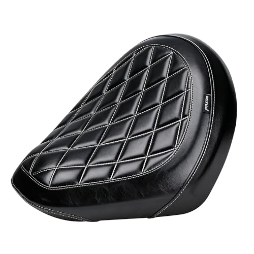 Motorcycle Rider Comfort Seat Fit for CMX1100 Rebel 1100 2021 2022 2023 2024 2025 2026, Leather Front Driver Saddle Solo Cushion Pad, Black Stitching - color: Front - Black-A