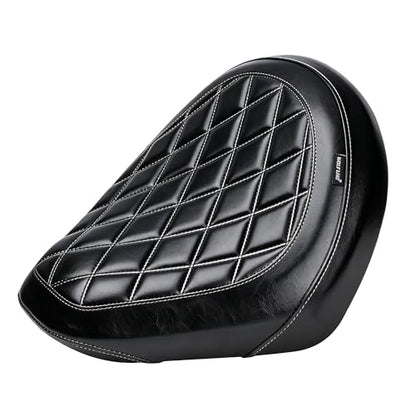 Motorcycle Rider Comfort Seat Fit for CMX1100 Rebel 1100 2021 2022 2023 2024 2025 2026, Leather Front Driver Saddle Solo Cushion Pad, Black Stitching - color: Front - Black-A