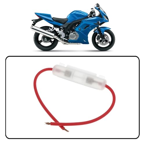 4pcs 15A Motorcycle Inline Glass Fuse Holder Box for 30x6mm Fuse