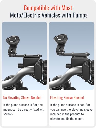 sincetop Motorcycle Brake Reservoir Mount - Series Q [ Quad ] - Brake Pump Cover Scooter/Moto Phone Holder, Quick Release Aluminum Moto Motobike Tank Cell Phone Base Stand - size: SE - Standard, style: [SE] Brake Reservoir Mount - Series Q
