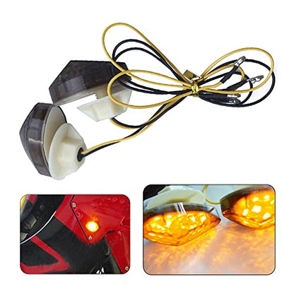 2 Pcs Motorcycle Led Flush Mount Front Turn Signal Light Replacement for Honda CBR600RR CBR1000RR 2004 2005 2006 2007 CBR 600 F4 F4i CBR900 CBR919