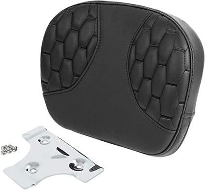 C.C. RIDER Sissy Bar Passenger Backrest Pad For Harley Touring Softail CVO Road Glide Street Glide Road King Electra Glide Softail Street Bob - color: Sissy Bar-Black
