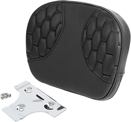 C.C. RIDER Sissy Bar Passenger Backrest Pad For Harley Touring Softail CVO Road Glide Street Glide Road King Electra Glide Softail Street Bob - color: Sissy Bar-Black