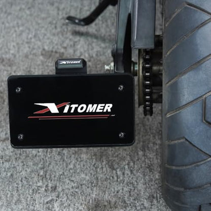 Xitomer Universal Side License Plate Holder Motorcycle License Plate Bracket With Led Plate Light Universal Side Fender Eliminator Side Motorcycle Tail Tidy