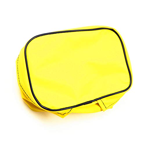 Universal Dirt Bike Off-road PU Leather Tool Bag Storage Tool For Motorcycle Honda Kawasaki Yamaha XR250 KLX250 DRZ 250 (Yellow) - color: Yellow
