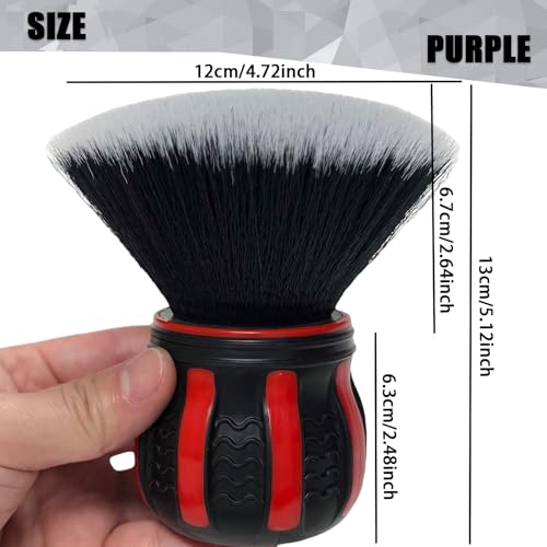 Ultra Soft Detailing Brush, Handle XL Brush - Ultra Soft Bristles, Multi-Color Handles, Removable Brush Heads, with Storage Rack, Covers Large Area Inside or Outside Vehicles(Red) - color: Red