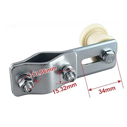 Chain Tensioner Adjuster W/8mm chain tensioner Guide wheel for 49cc 60cc 66cc 80cc Engine Motorized Bicycle Dirt Bike ATV bicycles（White） - color: white