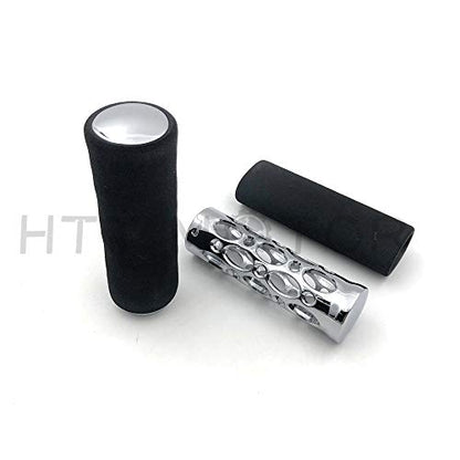 ET006- Motorcycle Foam Anti Vibration Comfort Handlebar Grip Cover Compatible with Harley BMW