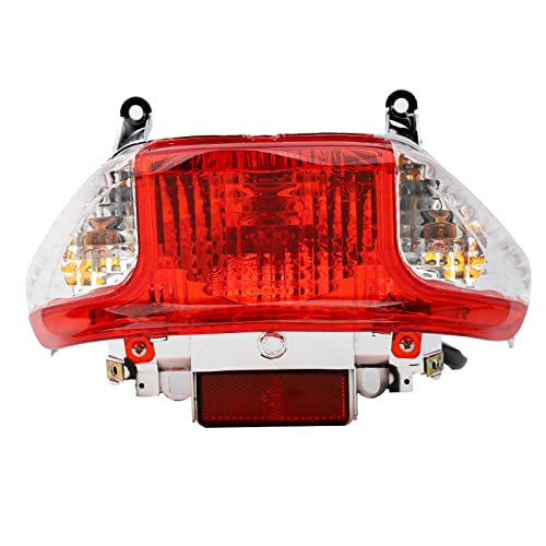 Minho 12V Tail Light Assembly, Integrated Brake & Turn Signal Lamp, Compatible with GY6 4-Stroke 49cc 50cc Chinese Scooter Moped