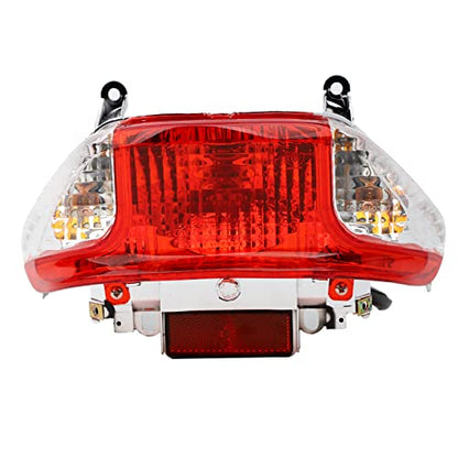 Minho 12V Tail Light Assembly, Integrated Brake & Turn Signal Lamp, Compatible with GY6 4-Stroke 49cc 50cc Chinese Scooter Moped