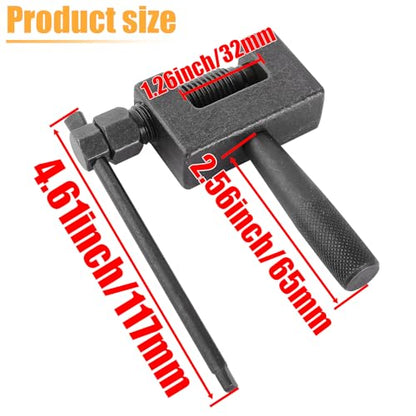 415H Chain 110 Link Chain Breaker Tool Heavy Duty for 49cc 50cc 60cc 70cc 80cc 2-stroke 4-stroke Engine Motorcycle Mower ATV Dirt Bike Mini Bike 415H-110L