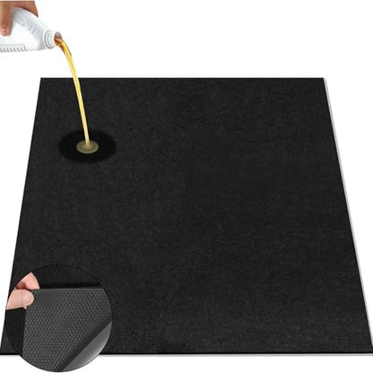 harayaa Oil Drain Splash Pad Oil Change Mat 0.16inch Thickness Heat Resistant Keep Splashproof for Automotive Repair, 90cmx150cm - size: 90cmx150cm
