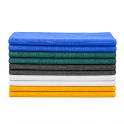 Microfiber Cleaning Cloths 15"x15" – Lint-Free Multi-Surface Household Cleaning Cloths, Highly Absorbent Reusable Microfiber Towels for Kitchen, Glass, Bathroom, Car & Home – 10 Pack - size: 10 Pack