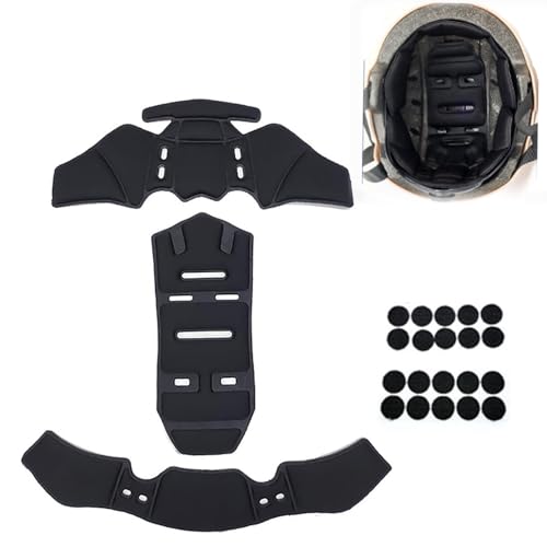 Helmet Padding for LS2 FF399 Valiant Valiant II Valiant Evo, Breathable Motorcycle Helmet Liner, Memory Foam Pad Protective Mat Kits Set, Comfort Helmet Cushion Replacement Liner,A Black - color: A Black, size: normal