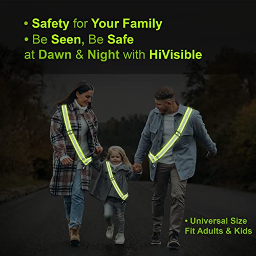 Reflective Sash for Walking at Night Adjustable Safety Sash for Men Women Kids Reflective Belt Sash for Running Walking Biking - color: 2 Sashes