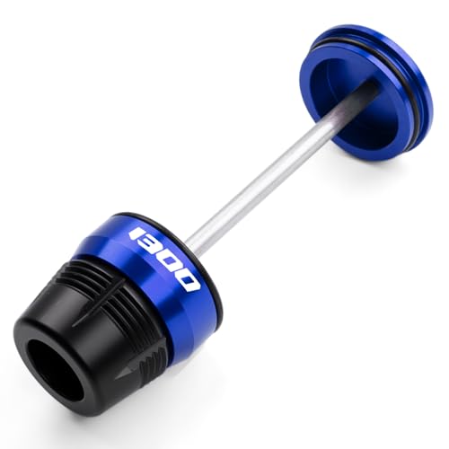 Compatible with 2025 R1300GS R1300RT R1300RS 2026 R 1300 GS ADVENTURE Accessories Motorcycle Rear Wheel Final Drive Crash Protector Slider Fork Axle Slider (Blue) - color: Blue