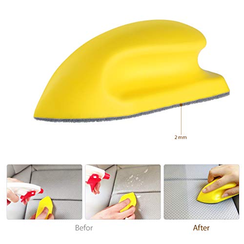 WINOMO Leather Brusher Car Seat Brush Nanometer Cleaning Brush for Vehicle Furniture Couch Boots Sofa Interior Clean