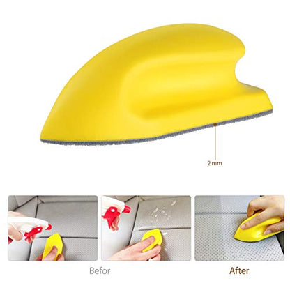 WINOMO Leather Brusher Car Seat Brush Nanometer Cleaning Brush for Vehicle Furniture Couch Boots Sofa Interior Clean