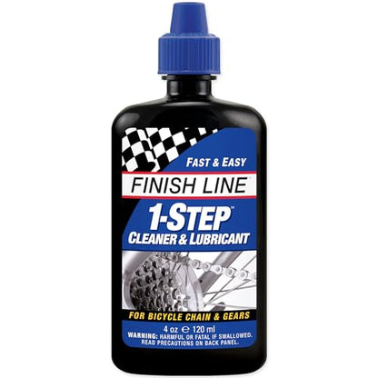 Finish Line 1-Step Bike Chain Cleaner and Lubricant – Cleans, Lubricates & Protects in One Application, Helps Reduce Wear & Friction, Rust Protection for All Bicycle Chains, 4 oz | bike-oils