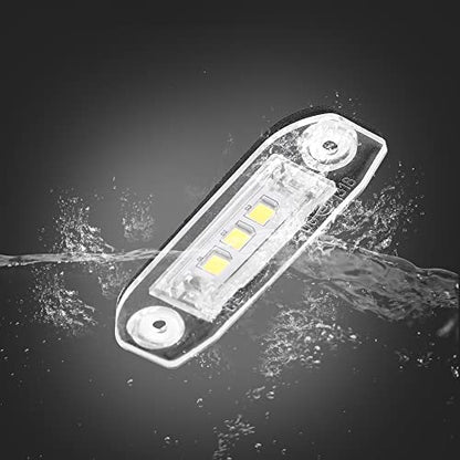 X AUTOHAUX 2pcs LED License Plate Light Car Number Lamp Bulb White Light