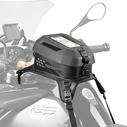 Rhinowalk Motorcycle Tank Bag Waterproof Hard Shell Motorbike Tank Bag with Touch Screen Phone Pocket