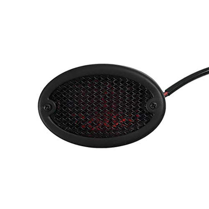 FATECIM Motorcycle LED Tail Light Cat Eye Rear & Brake Light Red Lens Integrated License Plate Lamp Universal Fit for Motorcycle/Cruisers/Bikes (Black) - color: 3036-Black