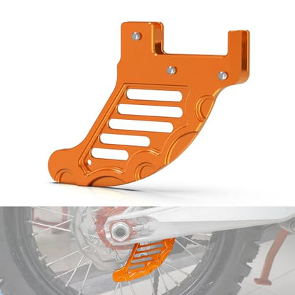 NICECNC Orange Rear Brake Disc Shield Protector Compatible with KTM 125-530 XCW/XCF-W/EXC/EXC-F/SX/SXF/XC/XCF/6 Days/TPI 2004-2022 See Fitment - color: Orange