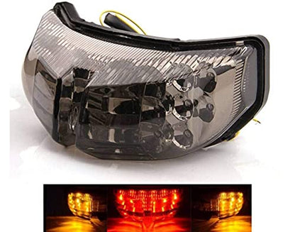 MZS Motorcycle Tail Light, LED Integrated Turn Signal Blinker Smoke Compatible with FZ1 Fazer 2006-2015 / FZ8 2011-2013 - size: FZ1 Fazer