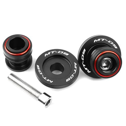 Fit For YAMAHA MT09 Tracer MT-09 SP FZ09 2014-2023 2024 MT09 2025 Motorcycle CNC 6MM Motorcycle Swingarm Spools Sliders Swing Arm Spools Screws (Red) - color: Red