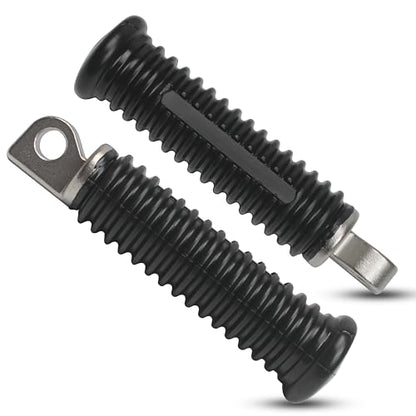 2pcs Foot Pegs Fit for Harley, Passenger Motorcycle Foot Pegs for Harley Davidson Sportster 883 1200, Forty Eight, Iron 883, Dyna, Road King, 10mm Bore, Aluminum Bike Rear Footrest Pedals Mounting