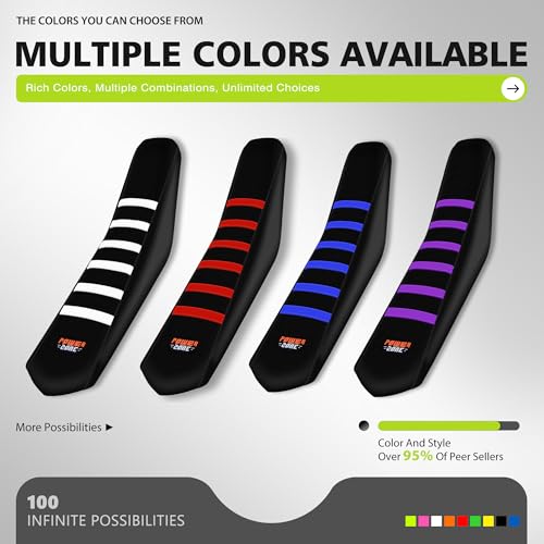 Ribbed Electric Bike Seat Cover Compatible with Tutti Soleil 01 - Non-Slip Waterproof Rubber Seat Cushion Protector (Red) - color: Red