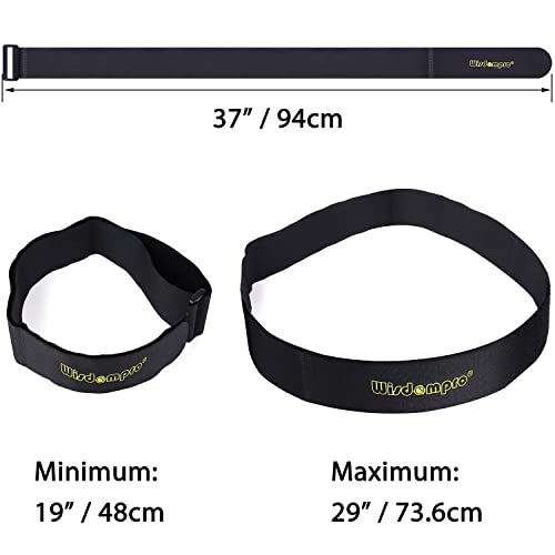 Extra Large 4 Pack 2 x 37 Inches Hook and Loop Strap, Reusable Fastening Cable Tie Down Straps by Wisdompro - Reusable, Durable Functional Cinch Cable Straps for Your Home, Office, Workspace - size: Extra Large 4 Pack, 2 x 37 Inch
