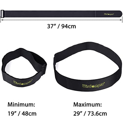 Extra Large 4 Pack 2 x 37 Inches Hook and Loop Strap, Reusable Fastening Cable Tie Down Straps by Wisdompro - Reusable, Durable Functional Cinch Cable Straps for Your Home, Office, Workspace - size: Extra Large 4 Pack, 2 x 37 Inch