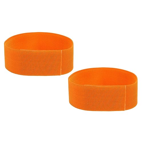 PATIKIL Boot Straps, 2 Pack Elastic Polyester Trousers Blouses Ankle Straps Pants Leg Bands with Hook and Loop for Hiking, Fishing, Hunting, 20", Orange - color: Orange, size: 20"