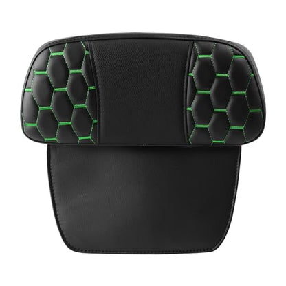 C.C. RIDER Passenger Backrest Pad Razor Chopped Tour Trunk for Harley Davidson Touring CVO Street Glide Road Glide Electra Glide 2014-2024 - color: Black+Green