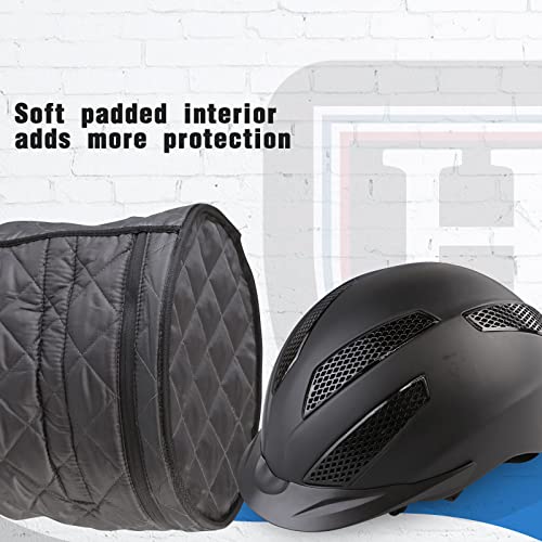 Harrison Howard Equestrian Motorcycle Riding Waterproof Helmet Bag Helmet Case Storage Carring Bag - color: Black